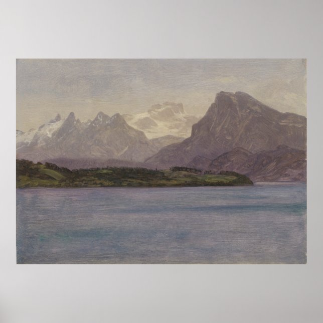 Alaskan Coast Range by Albert Bierstadt, 1889 Poster (Front)