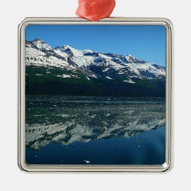 Alaskan Coastline Beautiful Nature Photography Metal Tree Decoration (Front)