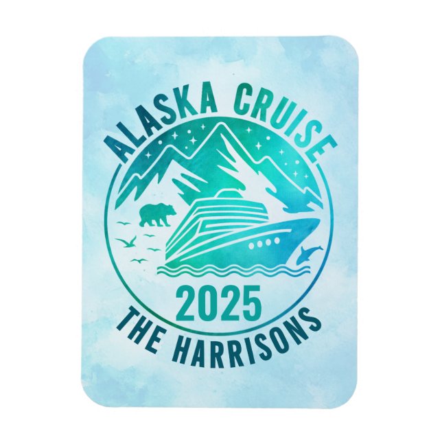 Alaskan Cruise Ship Stateroom Magnet (Vertical)