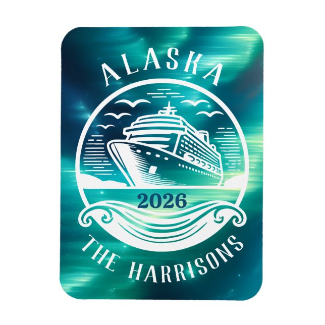 Alaskan Cruise Ship Stateroom Magnet (Vertical)
