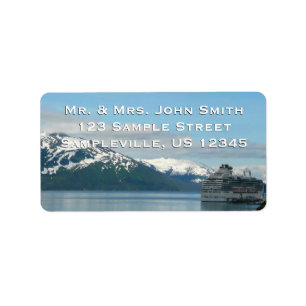 Alaskan Cruise Vacation Travel Label