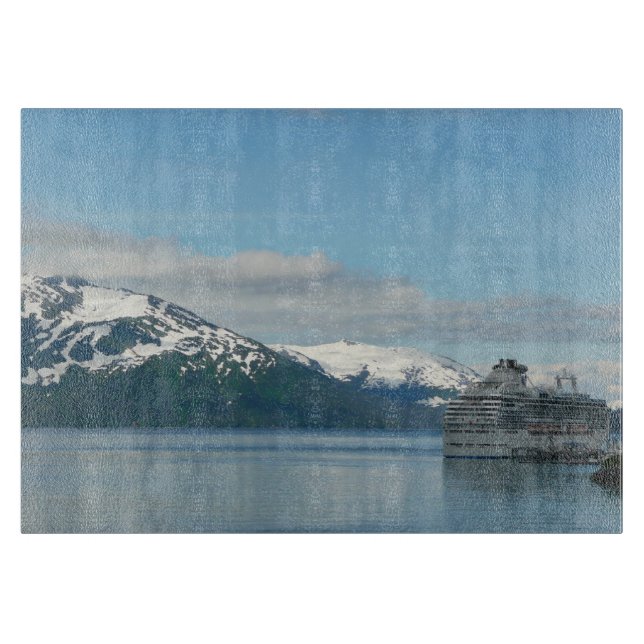 Alaskan Cruise Vacation Travel Photography Cutting Board (Front)