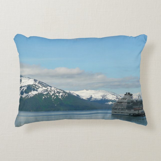 Alaskan Cruise Vacation Travel Photography Decorative Cushion (Front)