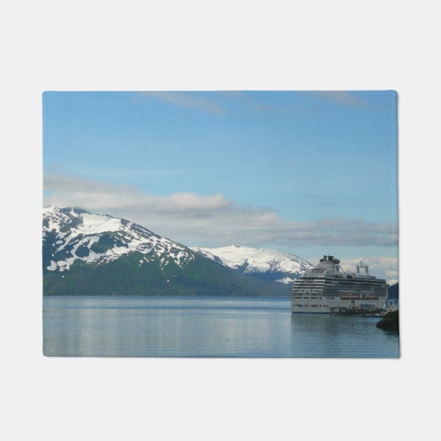Alaskan Cruise Vacation Travel Photography Doormat (Front)
