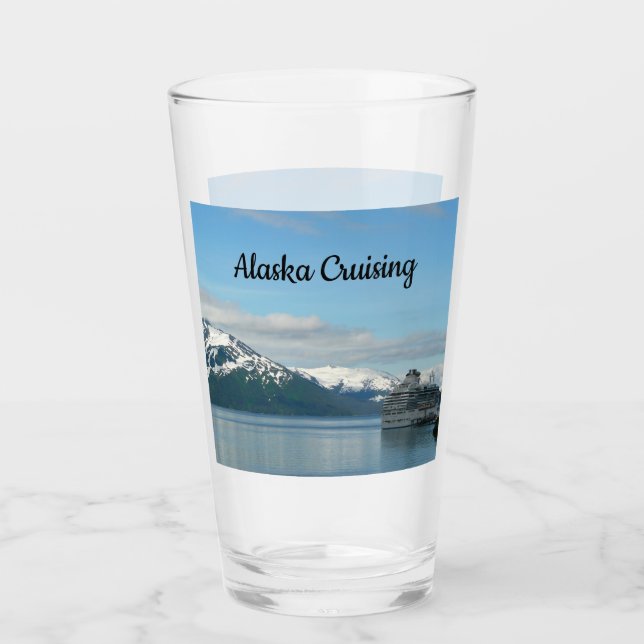 Alaskan Cruise Vacation Travel Photography Glass (Front)