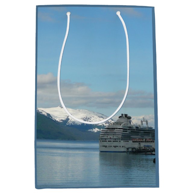 Alaskan Cruise Vacation Travel Photography Medium Gift Bag (Front)