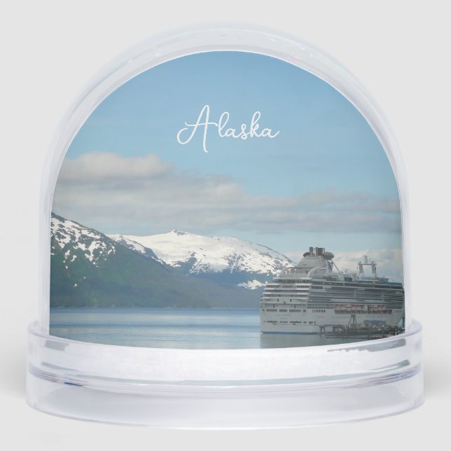 Alaskan Cruise Vacation Travel Photography Snowglobe (Front)