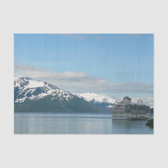 Alaskan Cruise Vacation Travel Photography Tissue Paper (Front)