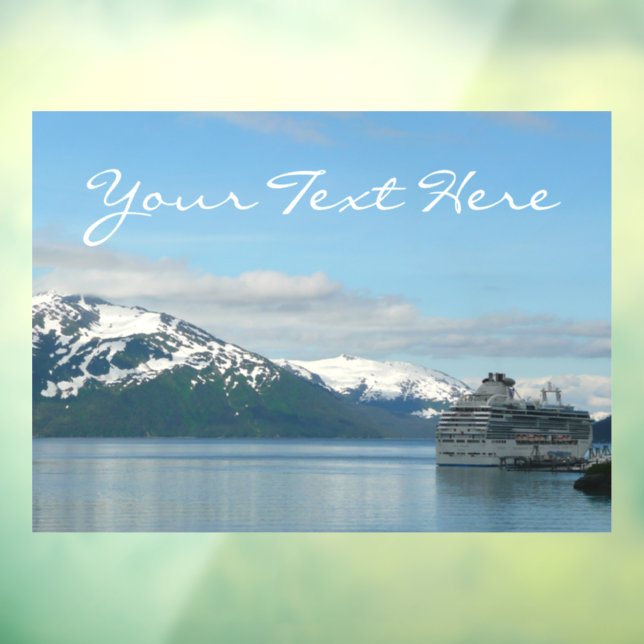 Alaskan Cruise Vacation Travel Photography Window Cling (Sheet 3)