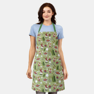 Alaskan Culinary Artists Green All-over PrintApron Apron