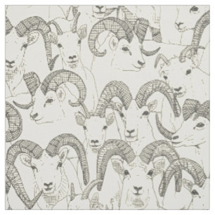 Alaskan Dall sheep graphite pearl Fabric