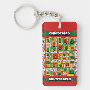 Alaskan Dog Countdown Christmas Advent Calendar Key Ring
