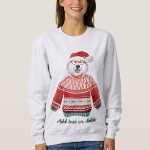 Alaskan Dog Ugly Christmas Dog Mum Sweatshirt