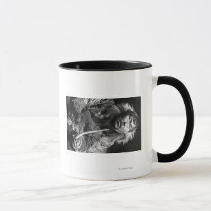 Alaskan Eskimo Smoking Pipe Photograph Mug