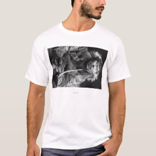 Alaskan Eskimo Smoking Pipe Photograph T-Shirt