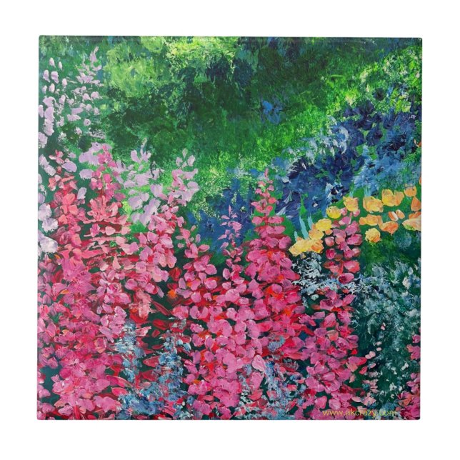 Alaskan Fireweed Ceramic Tile (Front)
