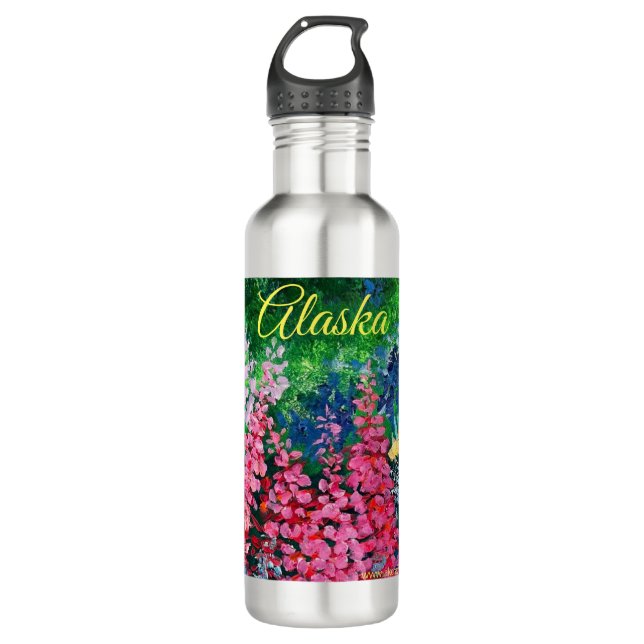 Alaskan Fireweed Water Bottle (Front)