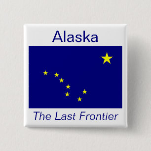 Alaskan Flag Button