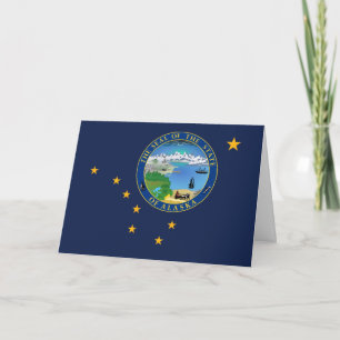Alaskan Flag & Seal, Flag of Alaska Card
