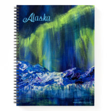 Alaskan Glacial Reflections spiral notebook 8.5x11