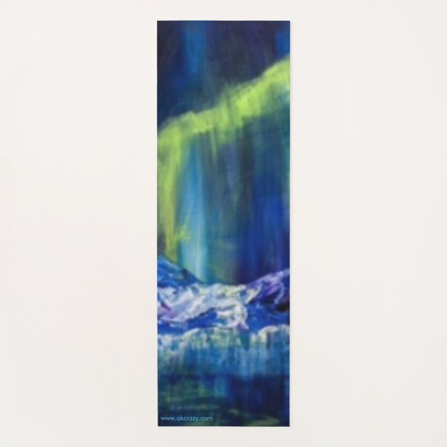 Alaskan Glacial Reflections Yoga Mat (Front)