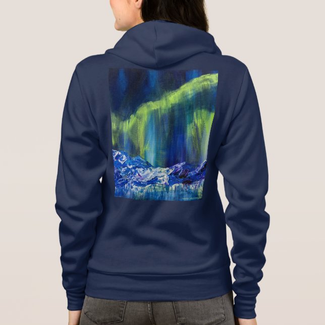 Alaskan Glacial Reflections zippered Hoody (Back)