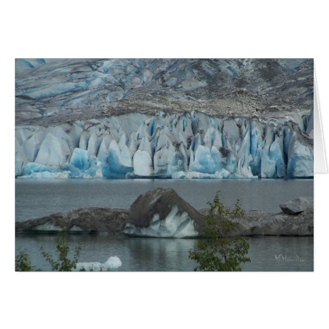 Alaskan Glacier Blank Greeting Cards (Front Horizontal)