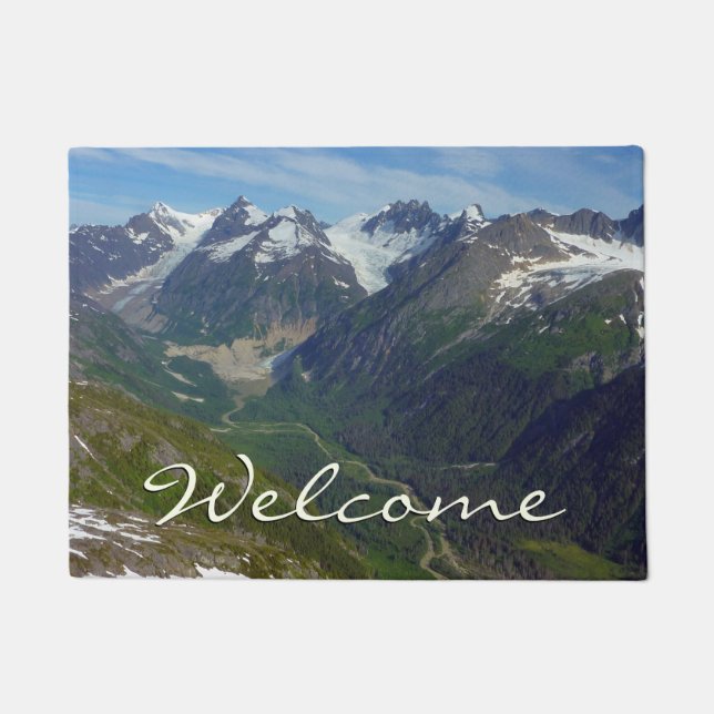 Alaskan Glacier-Carved Valley Doormat (Front)