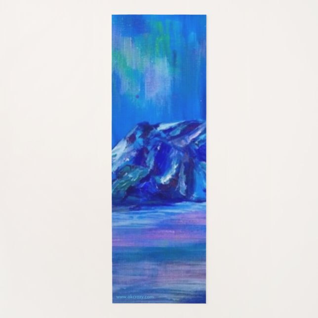 Alaskan Glacier Yoga Mat (Front)