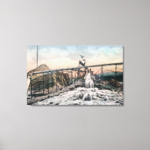 Alaskan Gold Mining Operation Sluice Box Canvas Print