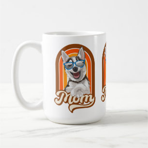 Alaskan husky mom, siberian husky mom  coffee mug