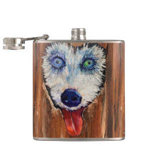 Alaskan Husky Sleddog Flask