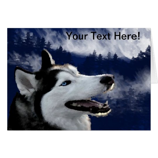 Alaskan Huskys Card