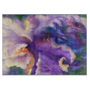 Alaskan Iridescent Iris Cutting Board