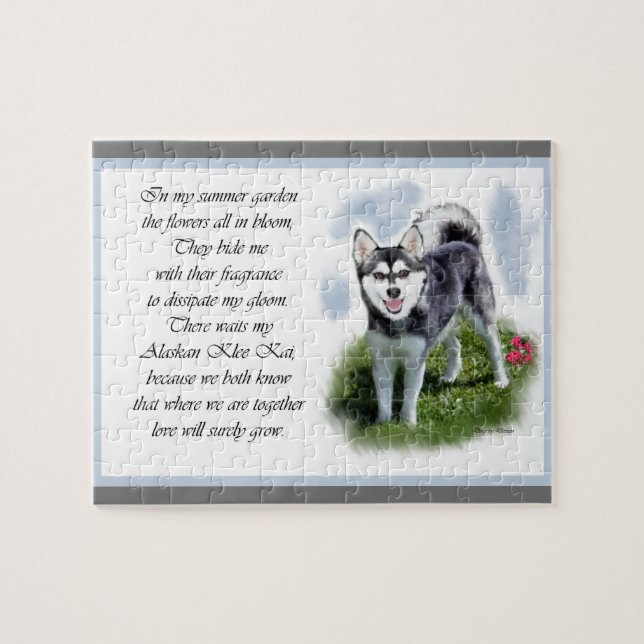 Alaskan Klee Kai Art Jigsaw Puzzle (Horizontal)