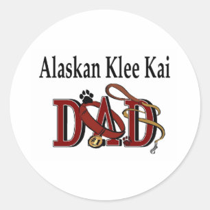 Alaskan Klee Kai Dad Sticker