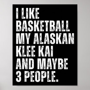 Alaskan Klee Kai Dog Owner Sketll Lover Funny Poster