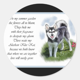 Alaskan Klee Kai Gifts Classic Round Sticker