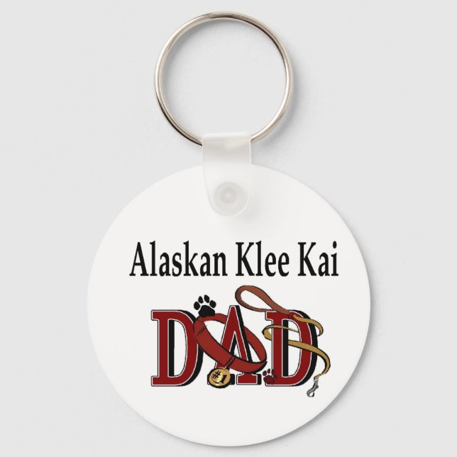 Alaskan Klee Kai Gifts Key Ring (Front)