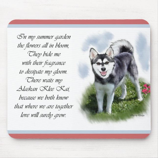 Alaskan Klee Kai Gifts Mouse Mat (Front)