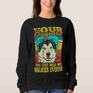 Alaskan Klee Kai Malamute Siberian Husky Dog Walki Sweatshirt