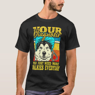 Alaskan Klee Kai Malamute Siberian Husky Dog Walki T-Shirt