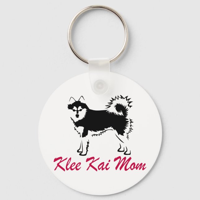 Alaskan Klee Kai Mum Key Ring (Front)