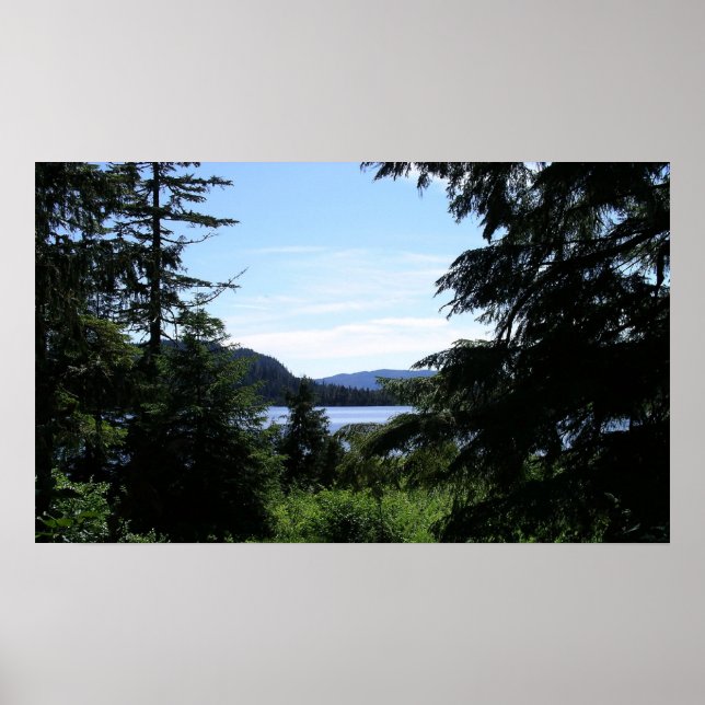 Alaskan Landscape Beautiful Alaska Photography Poster (Front)