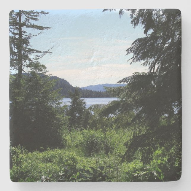 Alaskan Landscape Beautiful Alaska Photography Stone Coaster (Front)