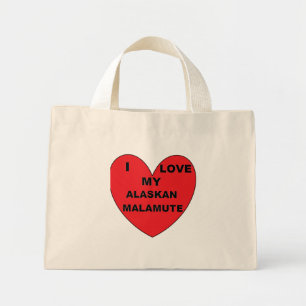 alaskan mal love.png mini tote bag