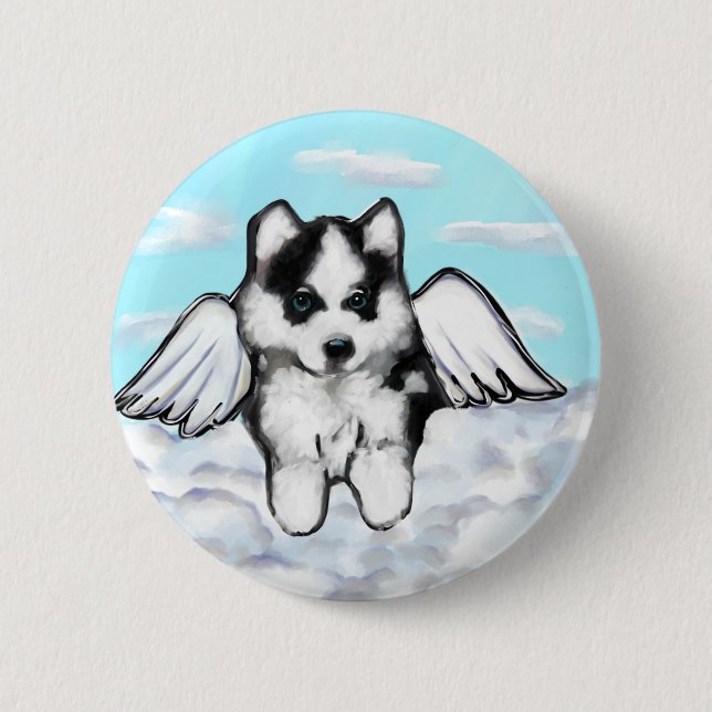 Alaskan Malamute 6 Cm Round Badge (Front)