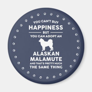 Alaskan Malamute Adoption Happiness Magnet