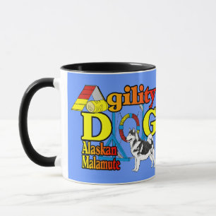 Alaskan Malamute Agility Gifts Mug