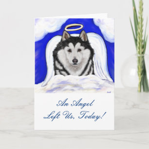 Alaskan Malamute Angel Card